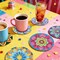 Colorful Mandala Diamond Art Coasters with Holder Set of 8, Floral Diamond Painting Kit Acrylic Drink Coasters Adult DIY Craft, 4'' Non-Slip Coffee Cup Mat Home Kitchen Decor Housewarming Gifts